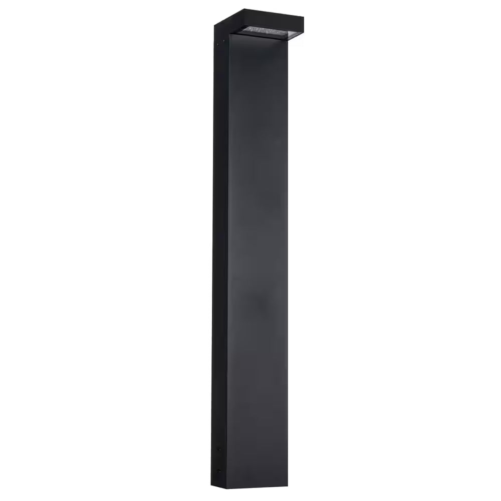 Evans 36 In. 1-Light 24-Watt Black 120-Volt 2500 Lumens Hardwired Integrated LED Exterior Landscape Bollard