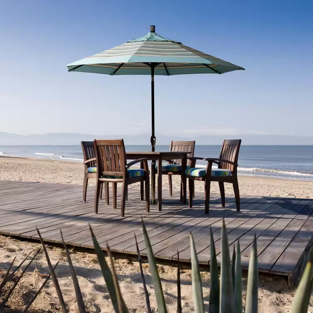 9 Ft. Aluminum Push Tilt Patio Umbrella in Purple Pacifica