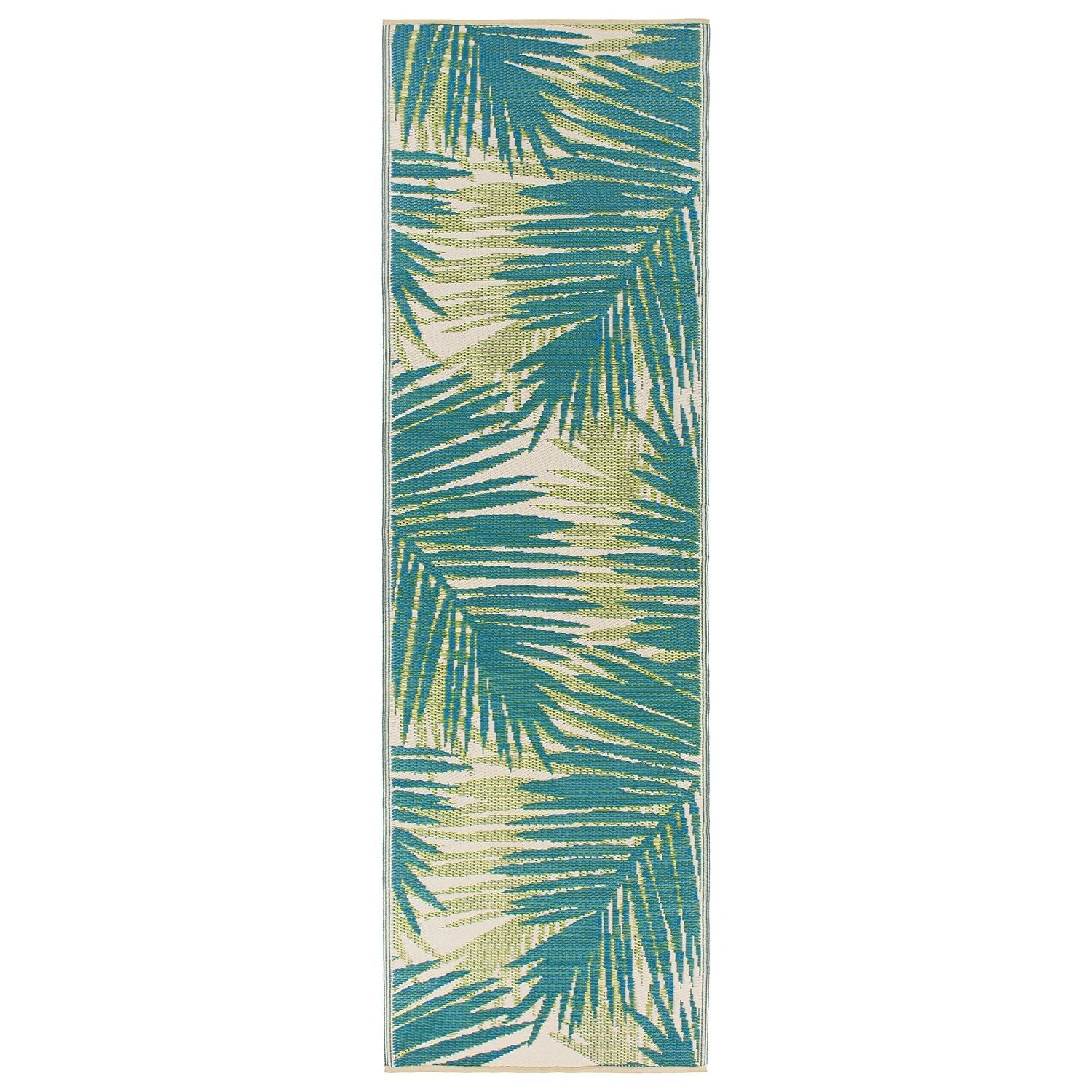 Tropical Floral Reversible Plastic Outdoor Rugs