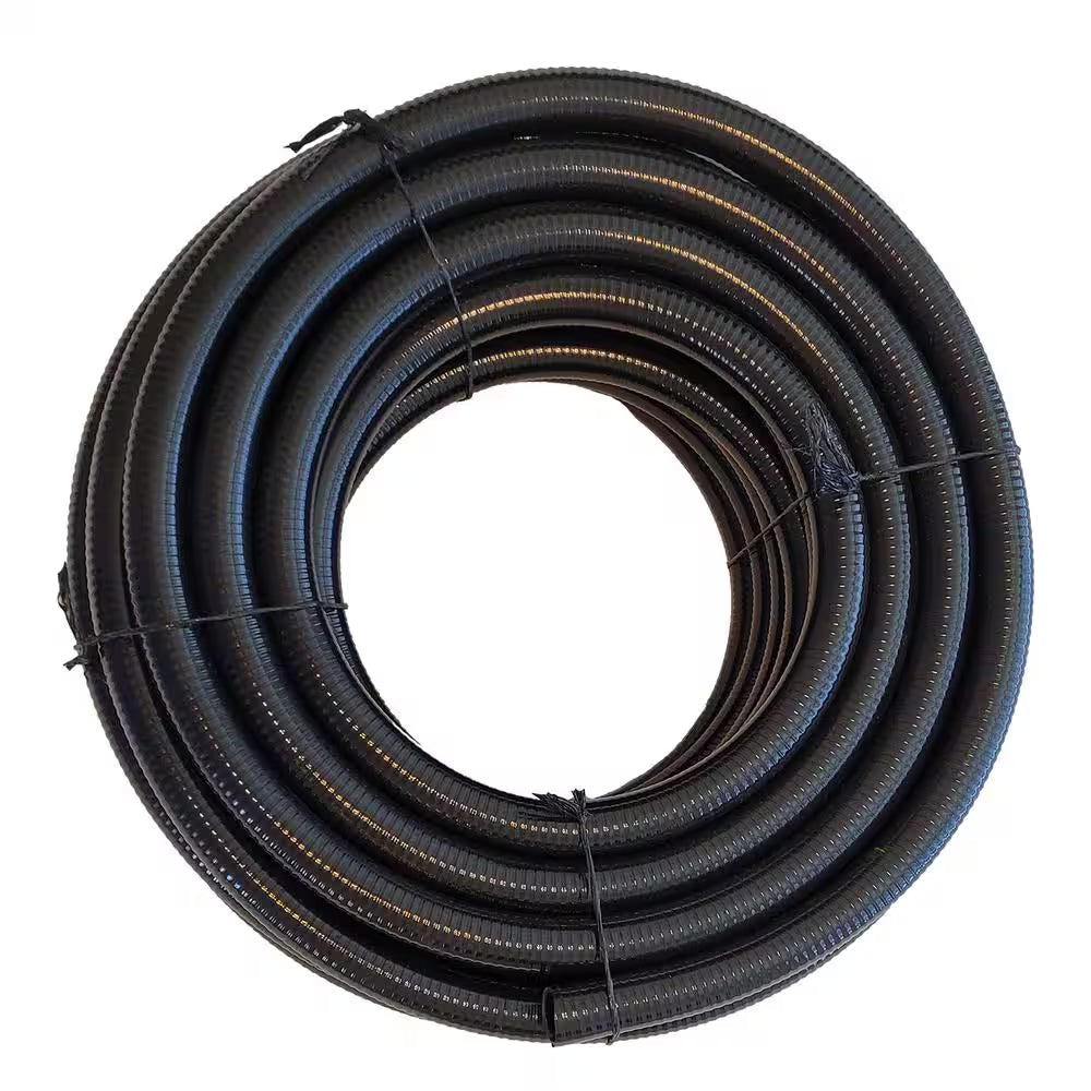 1/2 In. X 50 Ft. Black Non Metallic Flexible Liquid Tight Electrical Conduit with Fittings