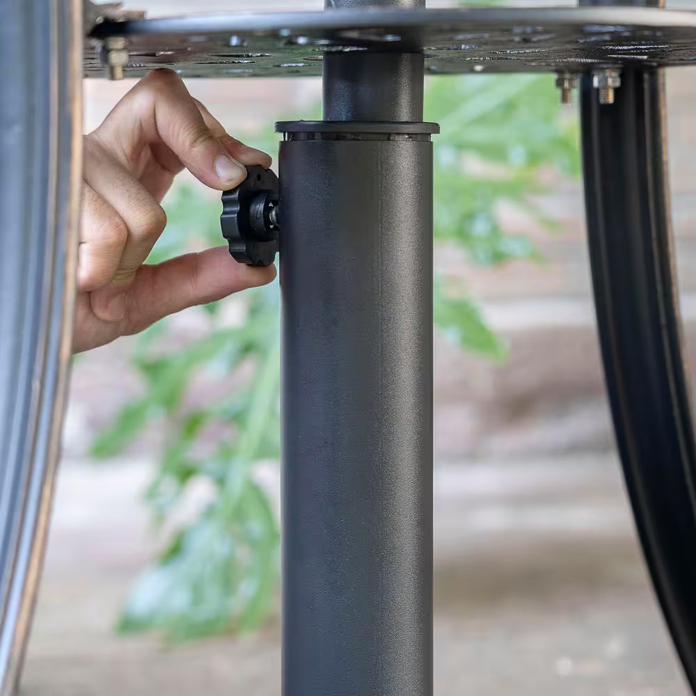 21 Lbs. Aluminum Patio Umbrella Base in Black