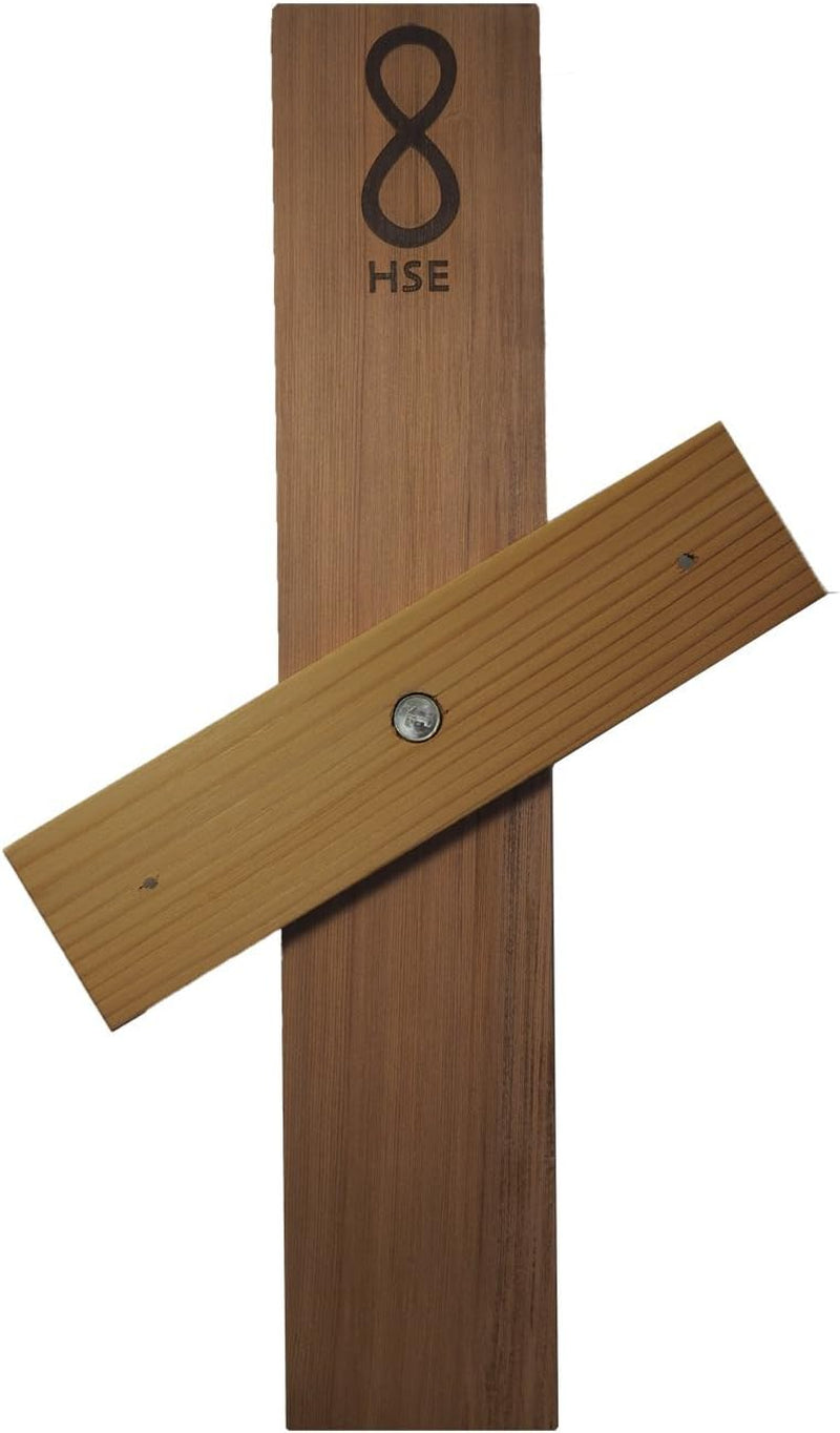 HSE Deluxe Cedar Wall-Mounted Rotating Sauna Sand Timer-15 Minutes-Choose Your Sand Color (15 Minutes, White)