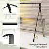 83 in Metal Patio Swing Stand with A-Shaped Structure