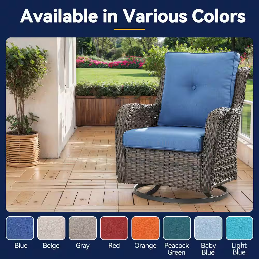 Carolina Square 22 In. X 25 In. X 4 In. Deep Seating 2-Piece Outdoor Lounge Chair Loveseat Cushion in Navy