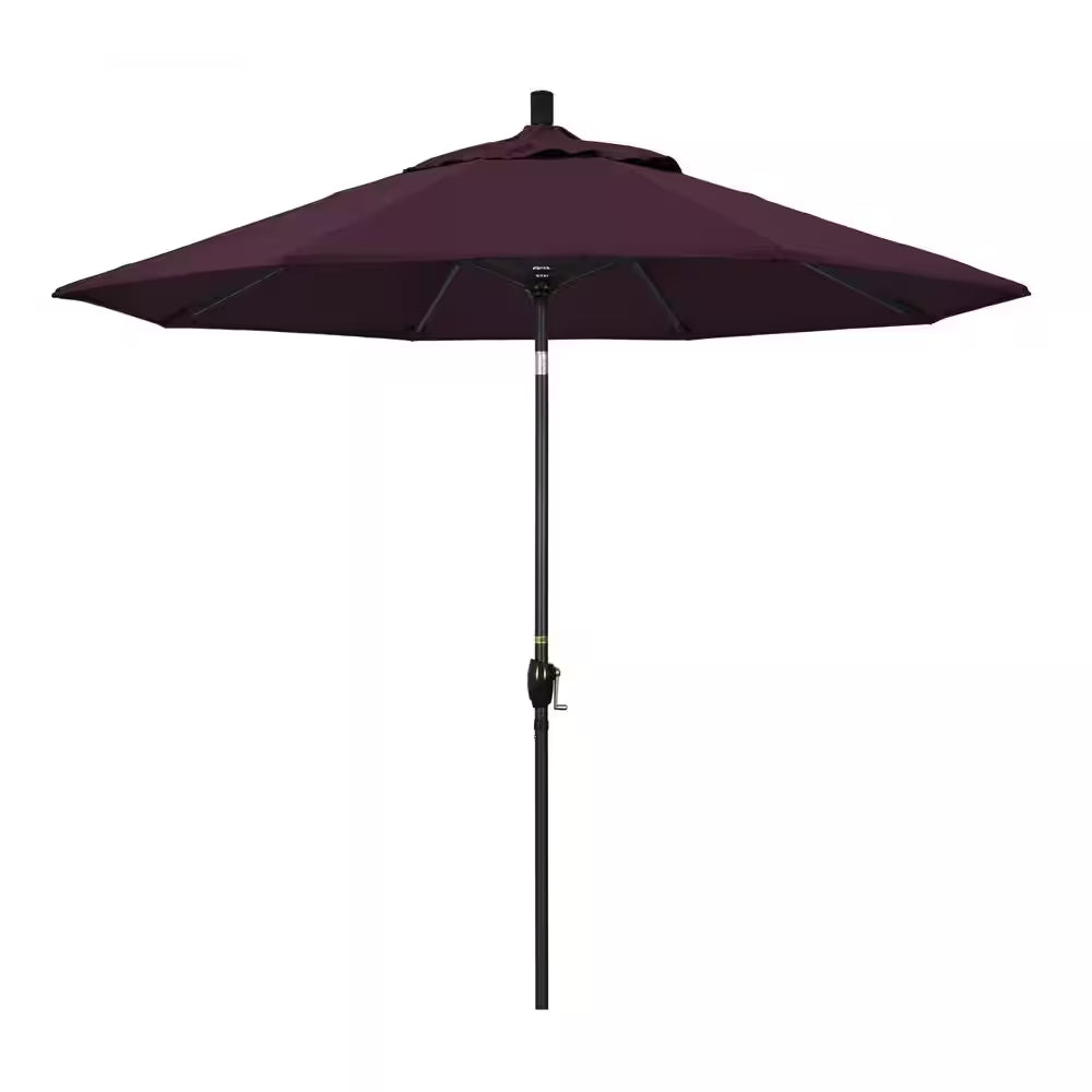 9 Ft. Aluminum Push Tilt Patio Umbrella in Purple Pacifica