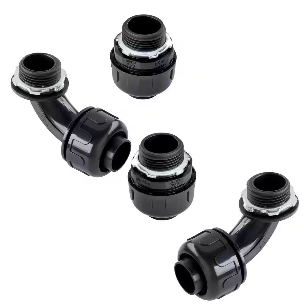 1/2 In. X 50 Ft. Black Non Metallic Flexible Liquid Tight Electrical Conduit with Fittings