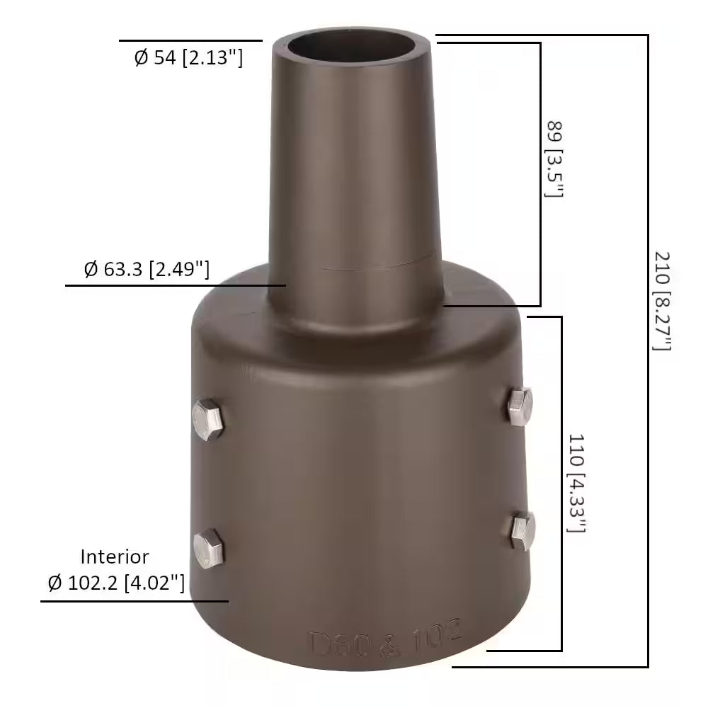 4 In. round Mounting Bracket for Outdoor Pole Lights