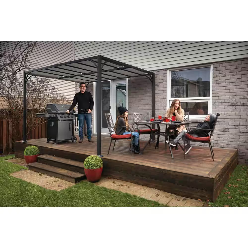 Freestyle 425 4-Burner Propane Gas Grill with Range Side Burner in Graphite Grey