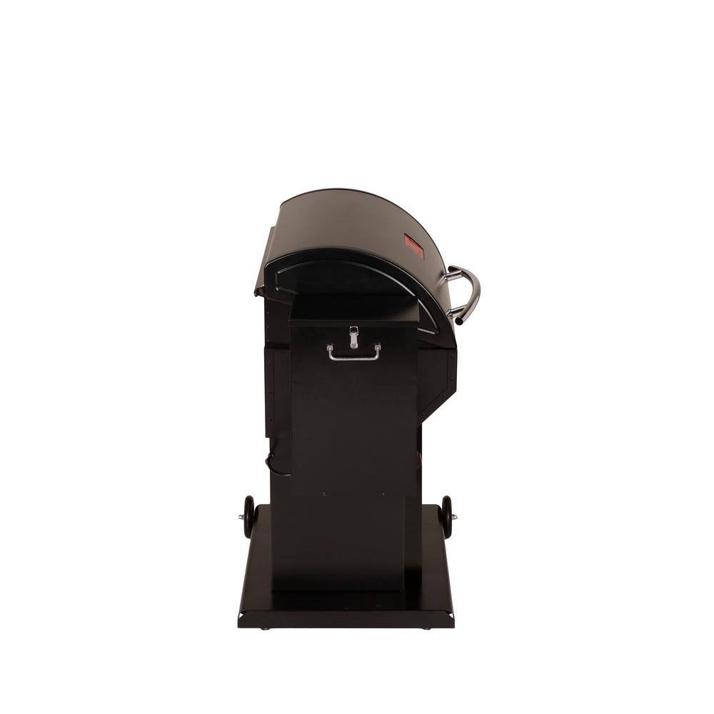 The Cumberland Wood Pellet Grill and Smoker in Black with Searing Grate