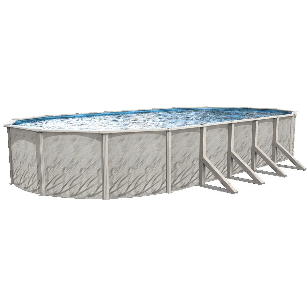 Meadows 18' X 33' X 52" Oval Above-Ground Swimming Pools, Full Start-Up Kit