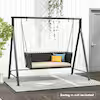 83 in Metal Patio Swing Stand with A-Shaped Structure