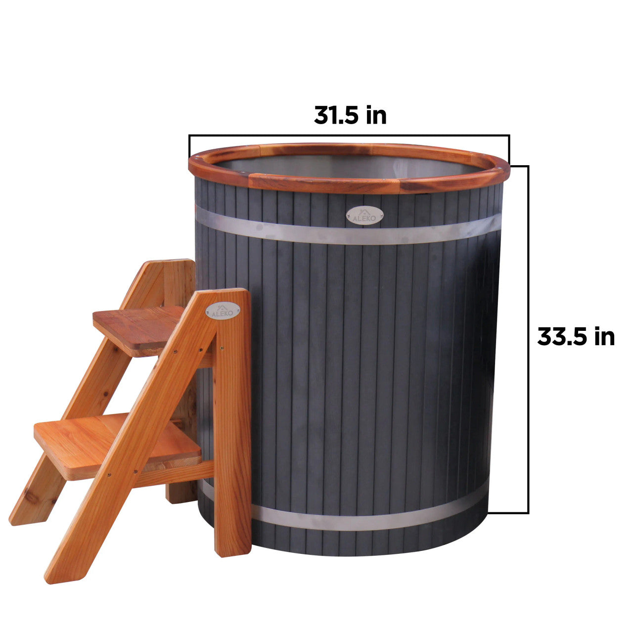 Lumina Vertical Cold Plunge and 1 HP Chiller & Heater Kit