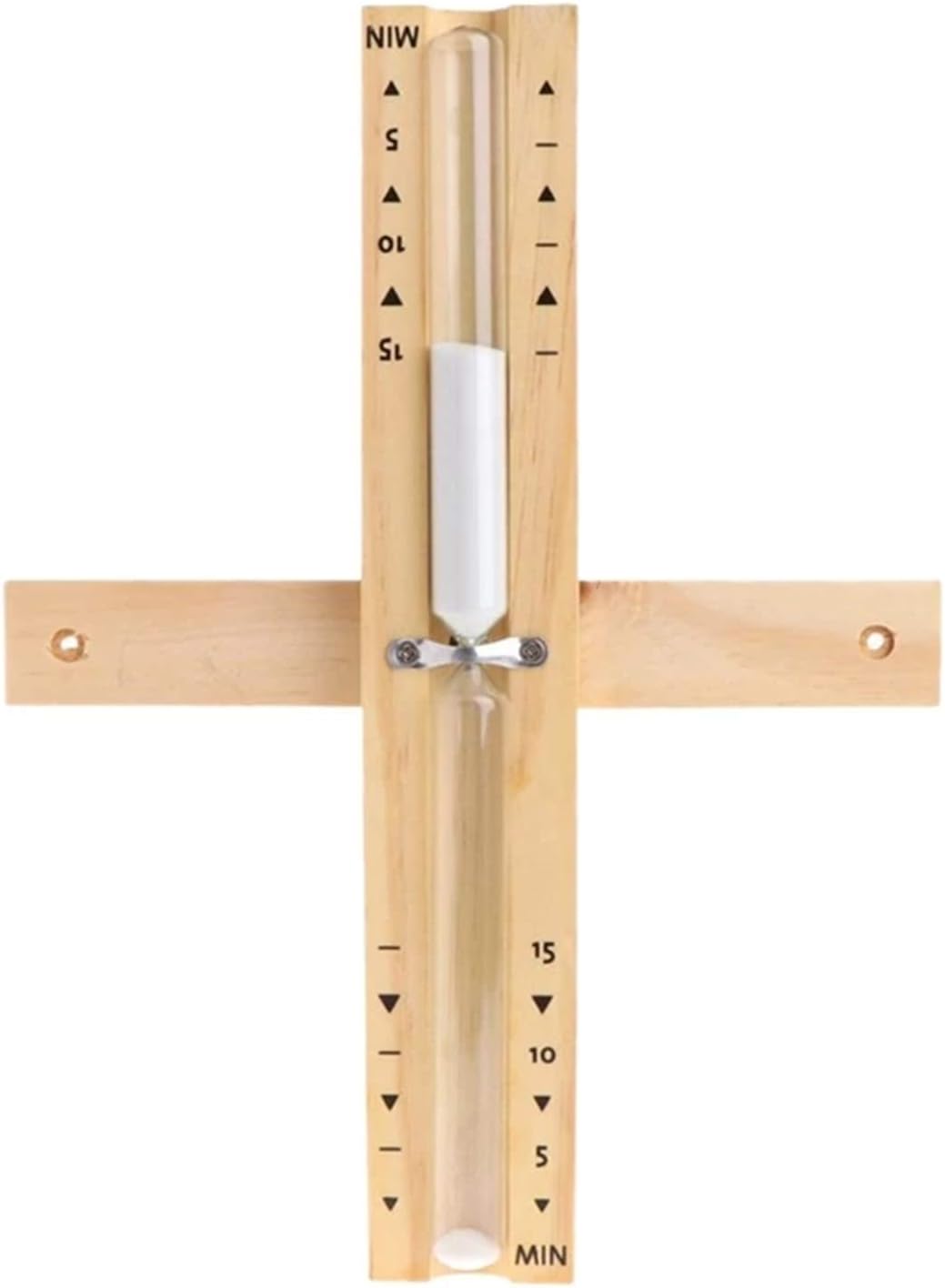 20 Minute Sauna Sand Timer, 20 Min Rotating Wooden Sauna Hourglass with White Sand, Reloj De Arena, Heat Resistant Sand Clock Hour Glass Timer for Sauna SPA
