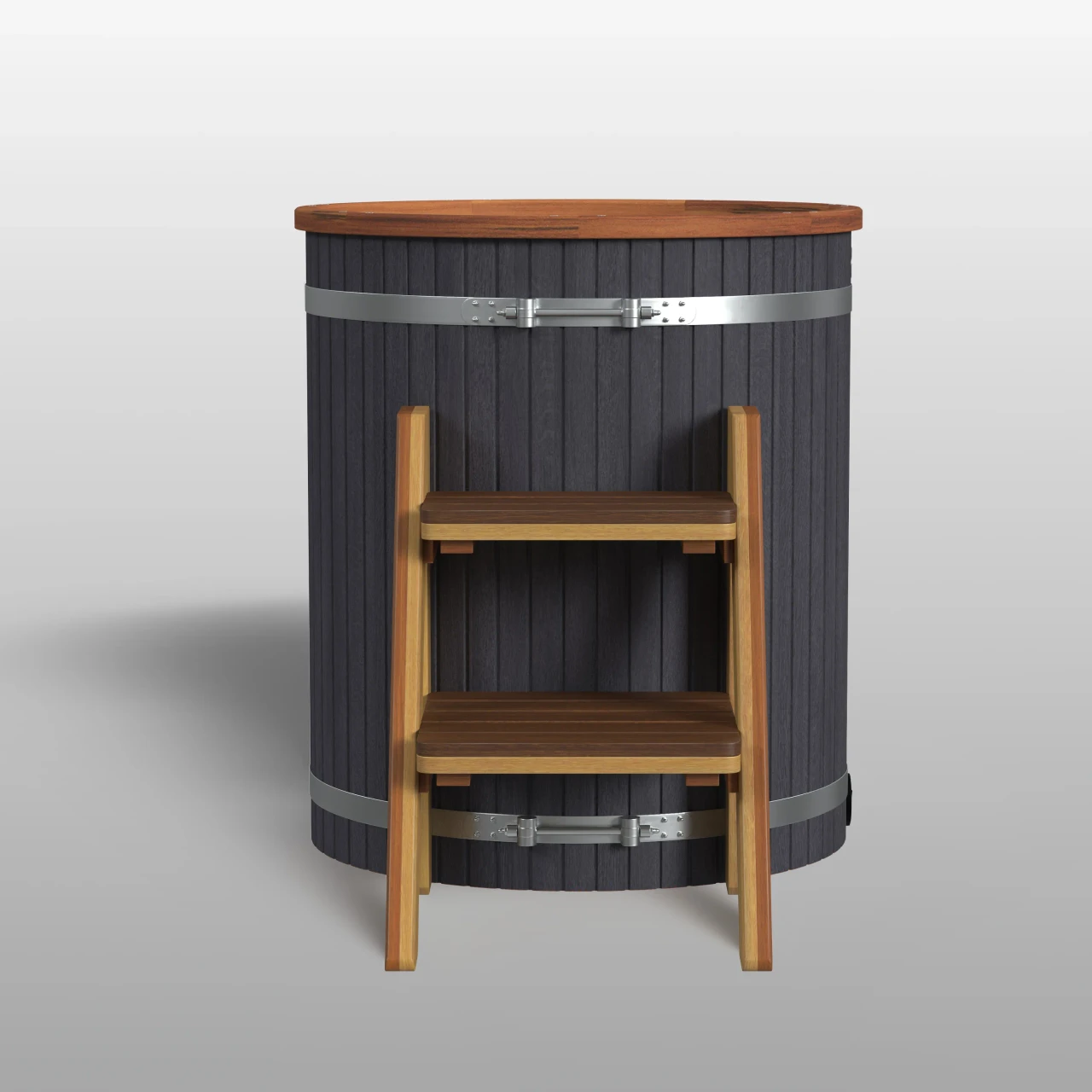 Lumina Outdoor Wooden Ice Bath Cold Plunge Tub | 118 Gallon Water Capacity