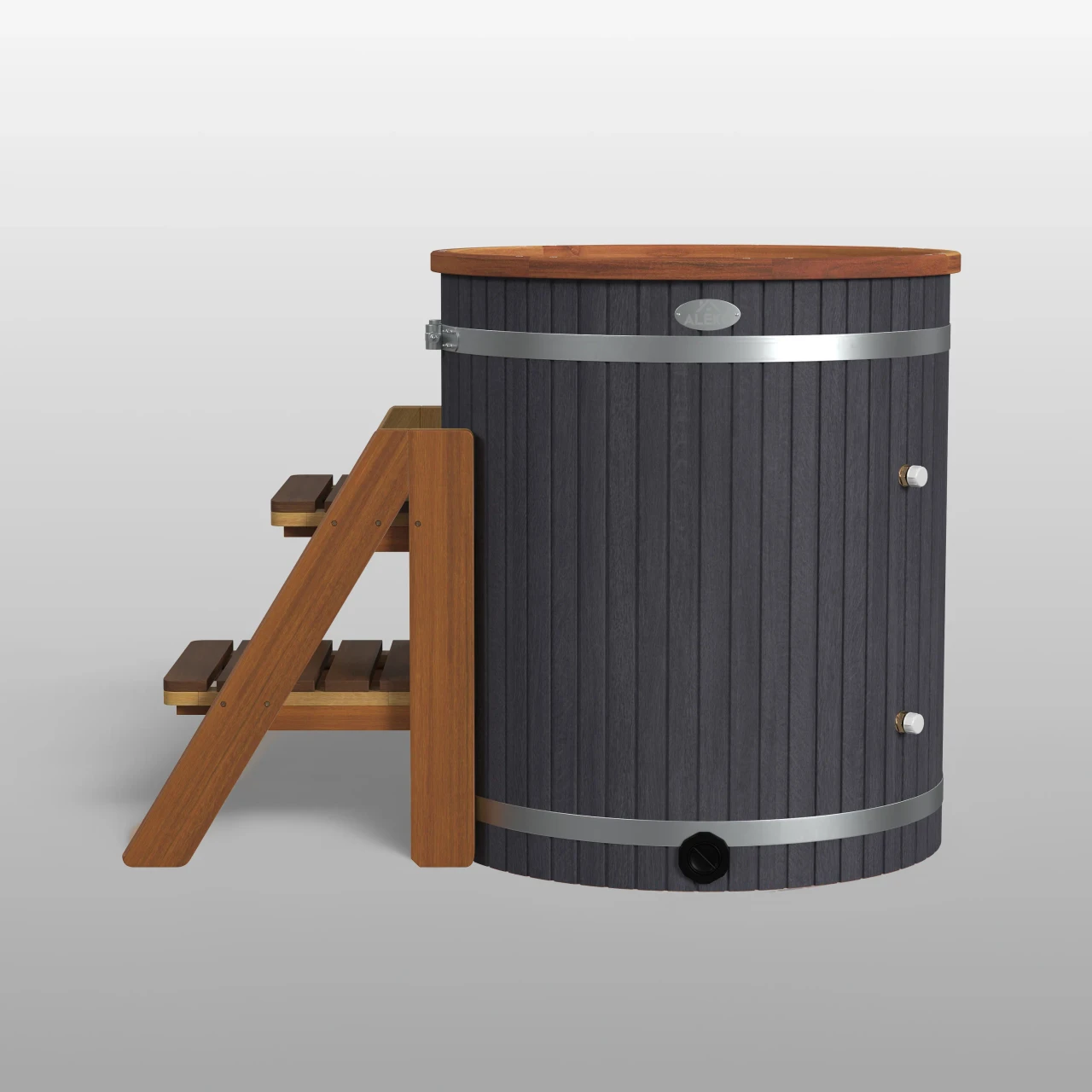 Lumina Outdoor Wooden Ice Bath Cold Plunge Tub | 118 Gallon Water Capacity